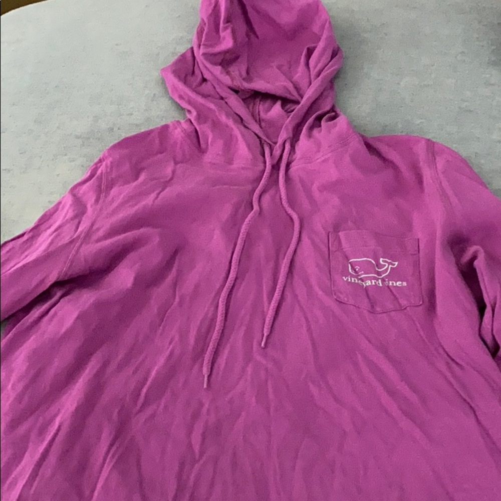 Pink Vineyard Vines Long Sleeve Hoodie